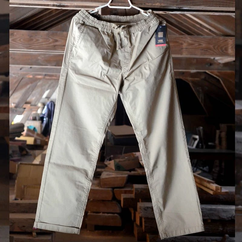 PANTALON VANS ELASTIQUE RELAXED KHAKI (BEIGE)