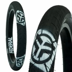 PNEU BMX FEDERAL COMMAND LP BLACK WITH LOGOS