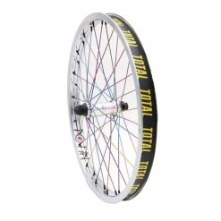 ROUE AVANT BMX TOTAL TECHFIRE CHROME / OIL SLICK